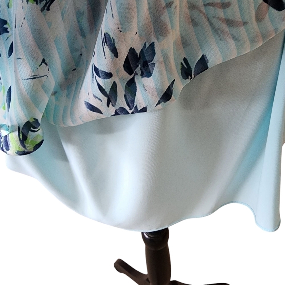 NWT Ramy Brook Manon Silk Sleeveless High-Low Silk Ruffle Dress - Large - Picture 10 of 12